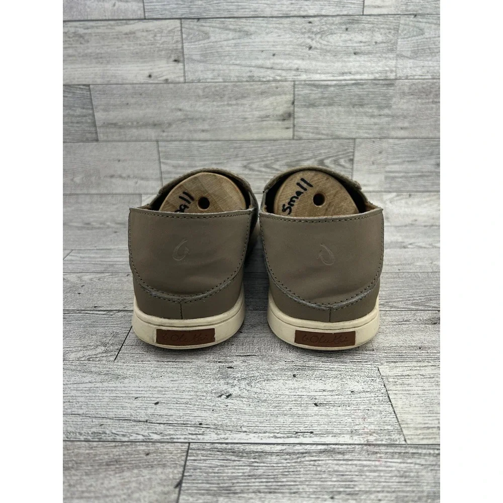 Olukai Pehuea Mesh Slip On Sneakers Olive Green Womens Size 6.5‎
